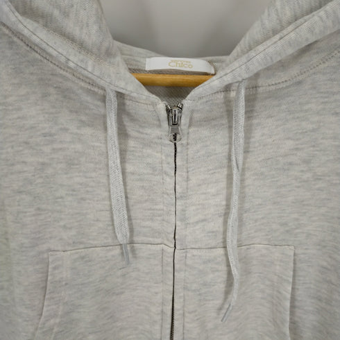 フーズフーチコ whos who Chico 裾ドロストショート丈半袖フードパーカー レディース FREE